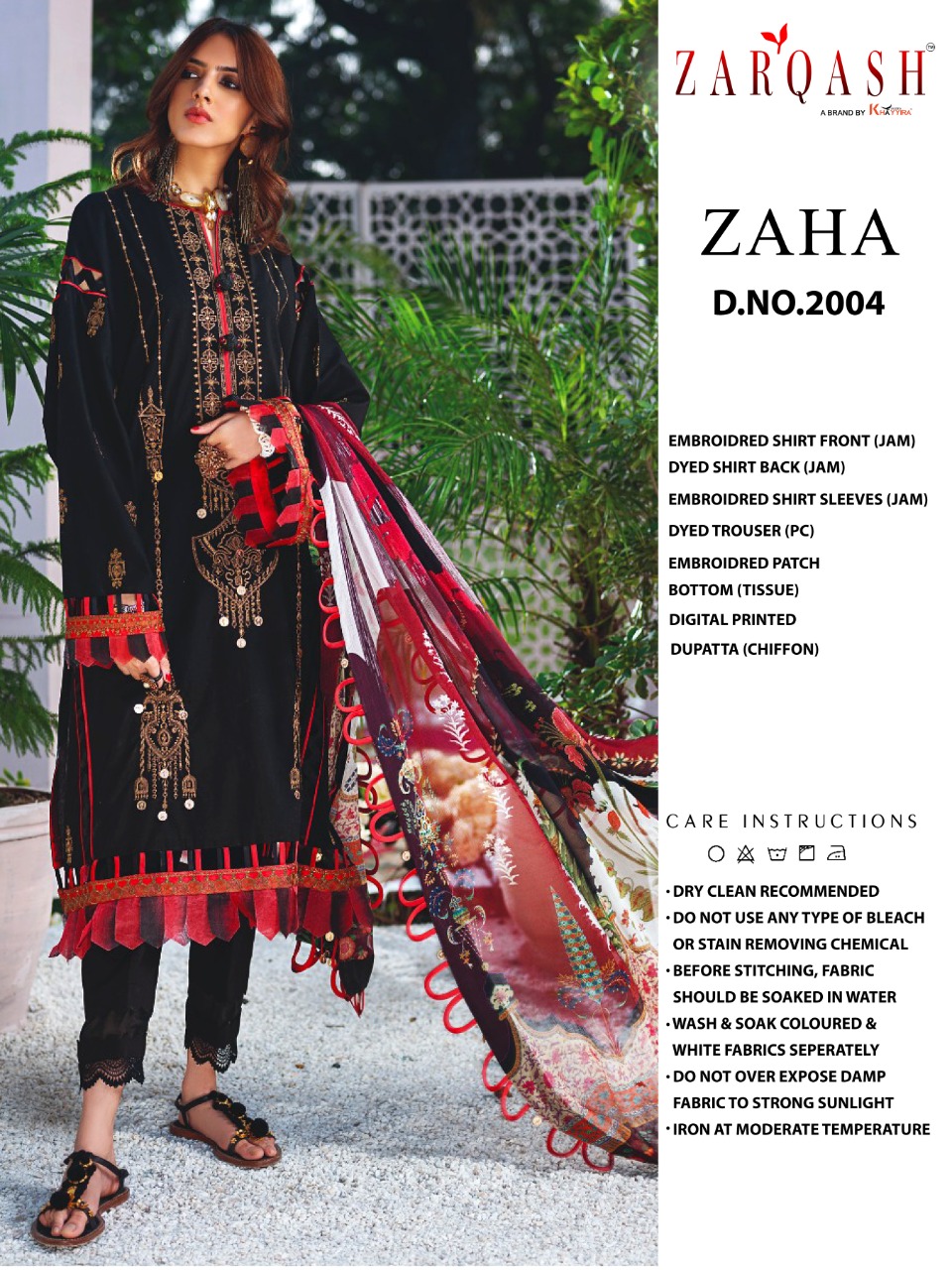 PAKISTANI SUITS D NO 2004C BY KHAYYIRA